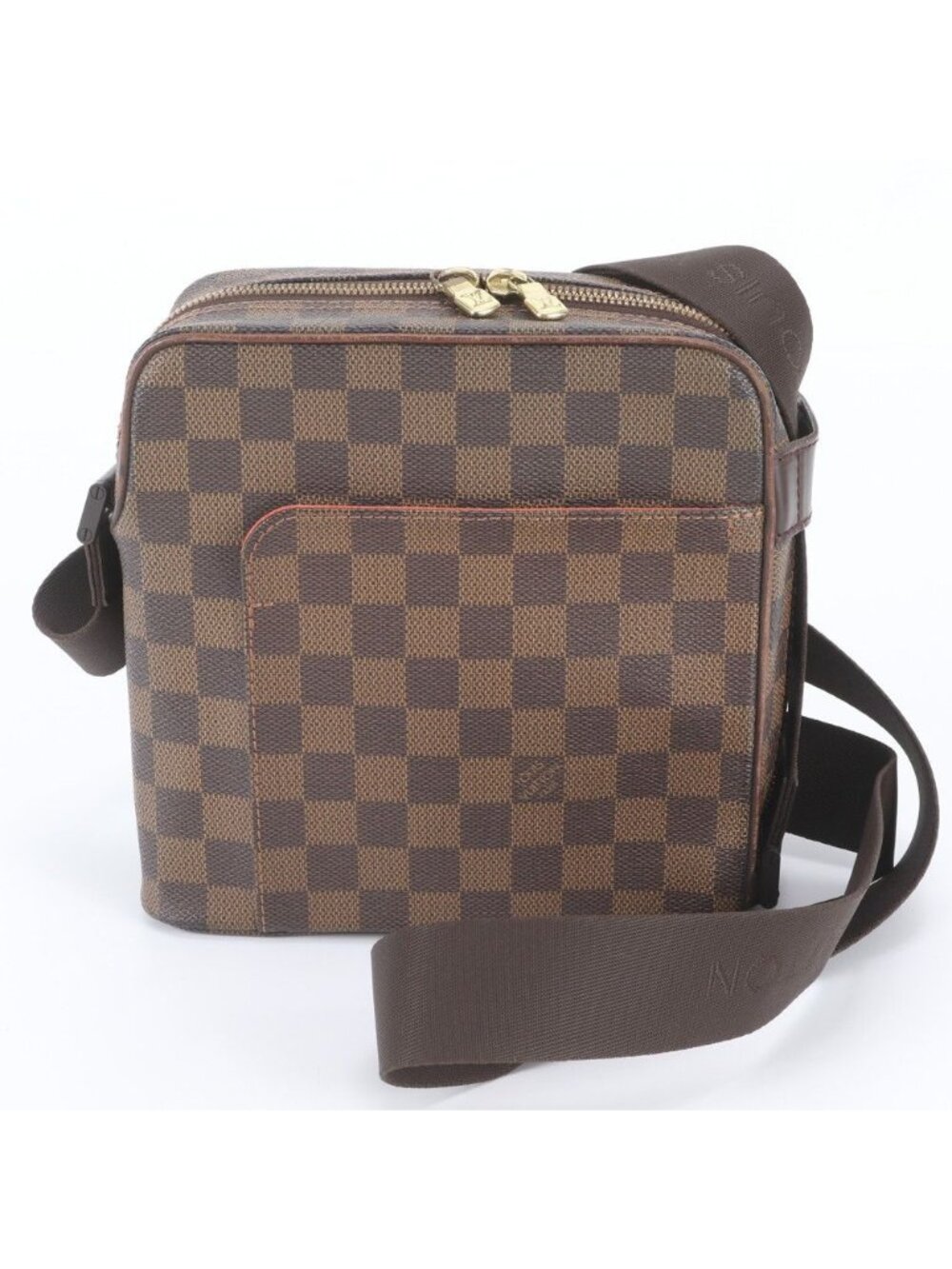 Louis Vuitton Damier Olaf PM Leather Shoulder Bag Crossbody Messenger Business